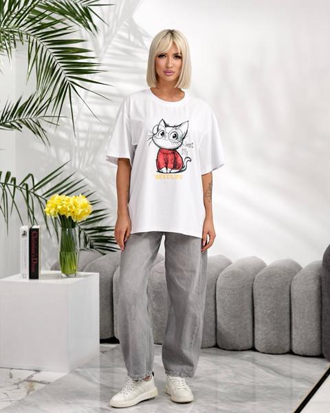 Футболка Lelis (one size) 1060-26 white (лето)