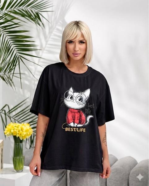 Футболка Lelis (one size) 1060-26 black (лето)