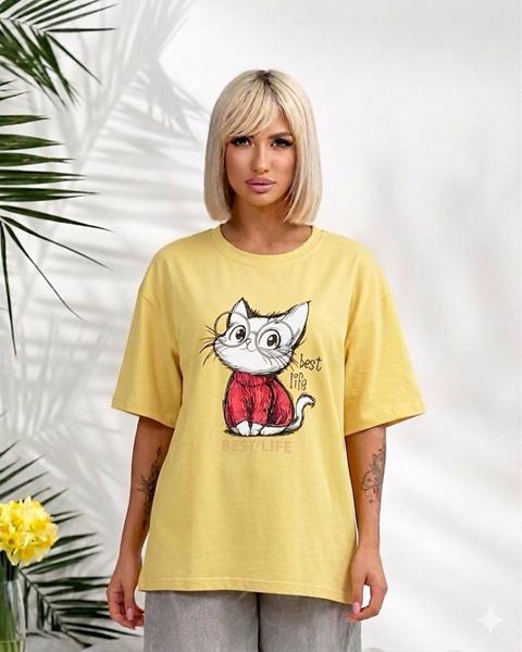 Футболка Lelis (one size) 1060-26 yellow (лето)