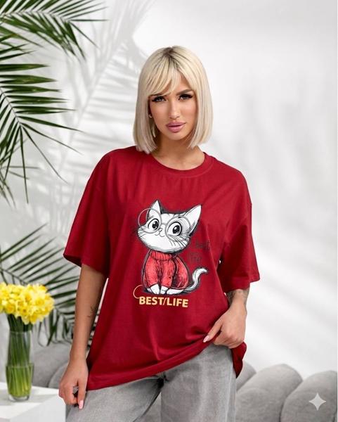 Футболка Lelis (one size) 1060-26 red (лето)
