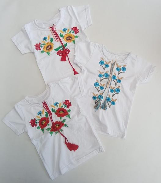 Вышиванка Meloria (30-42) ML5917 white-red (лето)