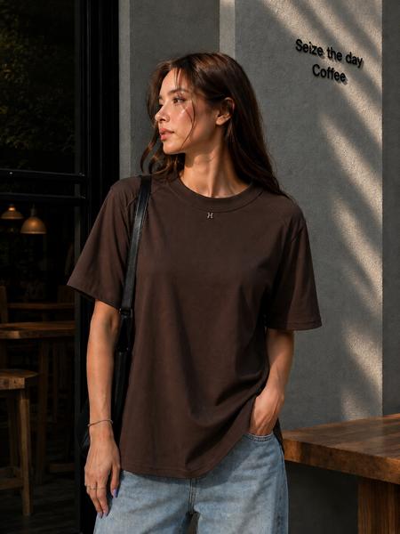 Футболка New Season (44-48) F1730 brown (лето)