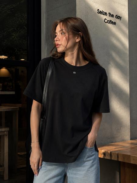 Футболка New Season (44-48) F1731 black (лето)