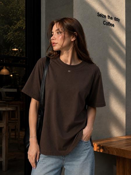Футболка New Season (44-48) F1731 brown (лето)