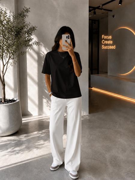Футболка New Season (S-L) FB1705 black (лето)
