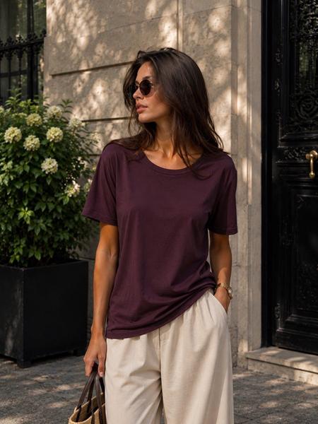 Футболка New Season (42-46) FB1706 brown (лето)