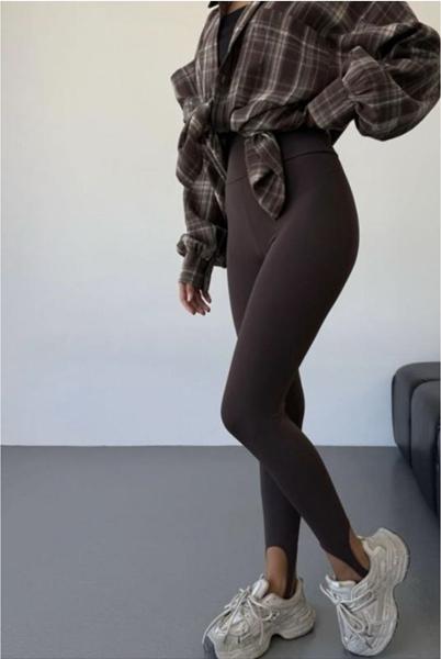 Лосины New Season (S-XL) L1728 brown (деми)