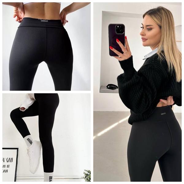Лосины New Season (S-XL) LO1724 black (деми)