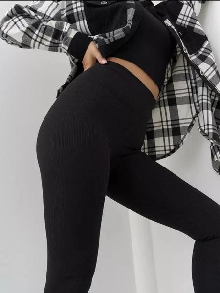 Лосины New Season (S-2XL) LR1719 black (деми)