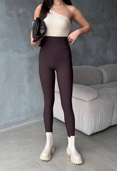 Лосины New Season (S-XL) LS1721 brown (деми)
