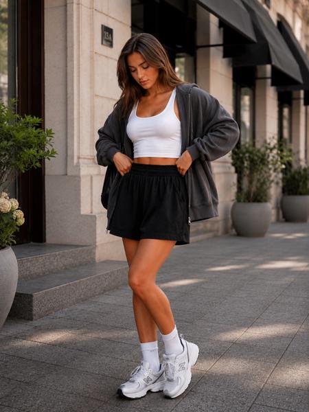 Шорты New Season (M-L) SH000 black (лето)
