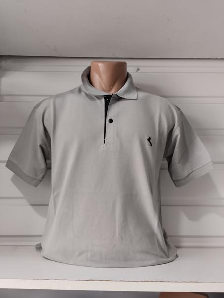 Футболка Panda (M-3XL) 1845 grey (лето)