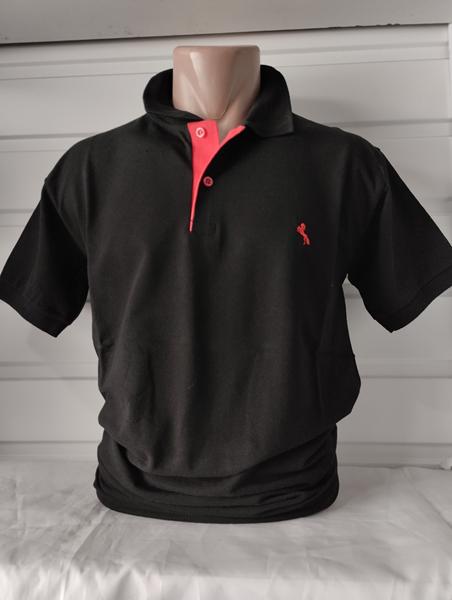 Футболка Panda (M-3XL) 1847 black (лето)