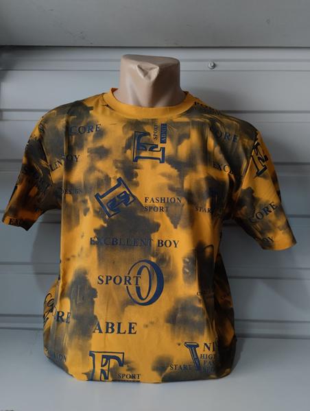 Футболка Panda (S-2XL) 1853 yellow (лето)