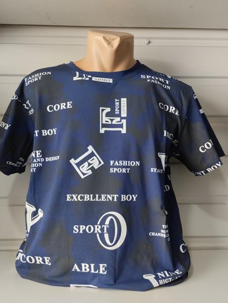 Футболка Panda (S-2XL) 1856 navy (лето)