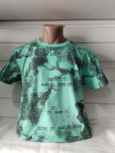 Футболка Panda (S-2XL) 1861 mint (лето)