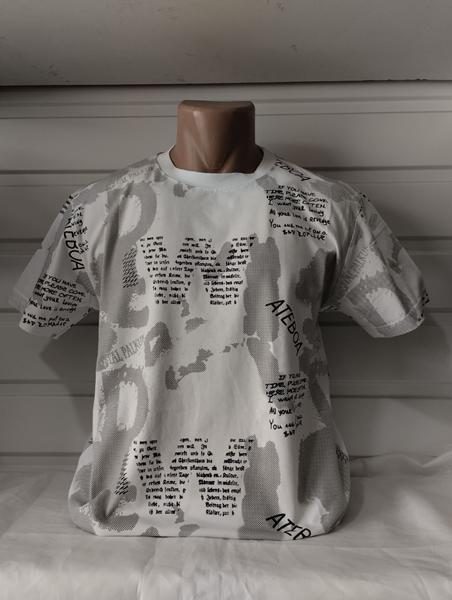 Футболка Panda (S-2XL) 1866 white (лето)