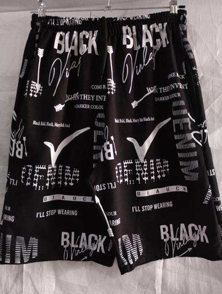 Шорты Panda (M-2XL) 1869 black (лето)