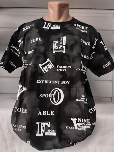 Футболка Panda (2XL-6XL) 1872 black (лето)