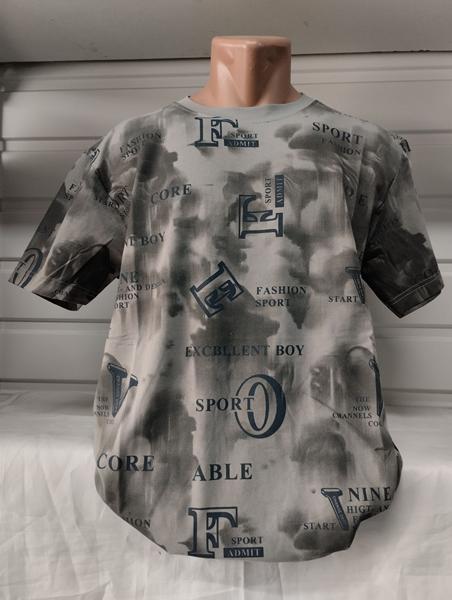 Футболка Panda (2XL-6XL) 1873 grey (лето)