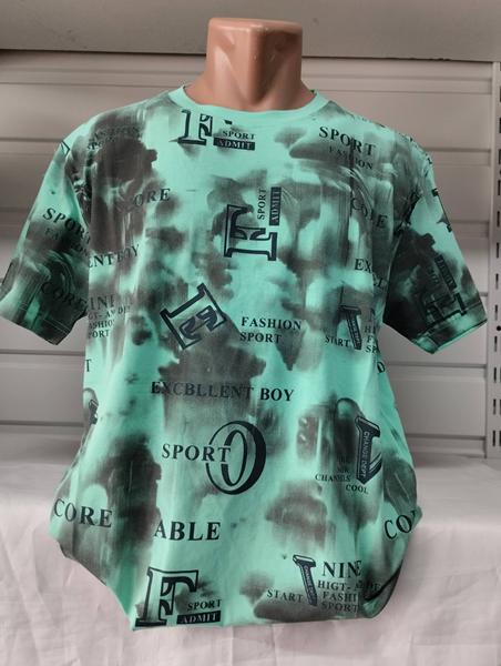 Футболка Panda (2XL-6XL) 1874 mint (лето)