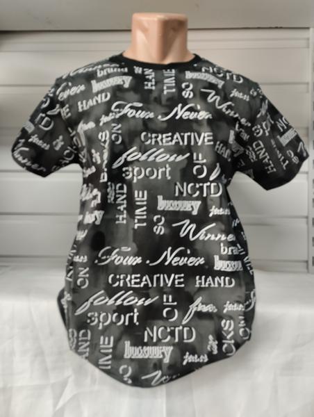 Футболка Panda (2XL-6XL) 1879 black (лето)