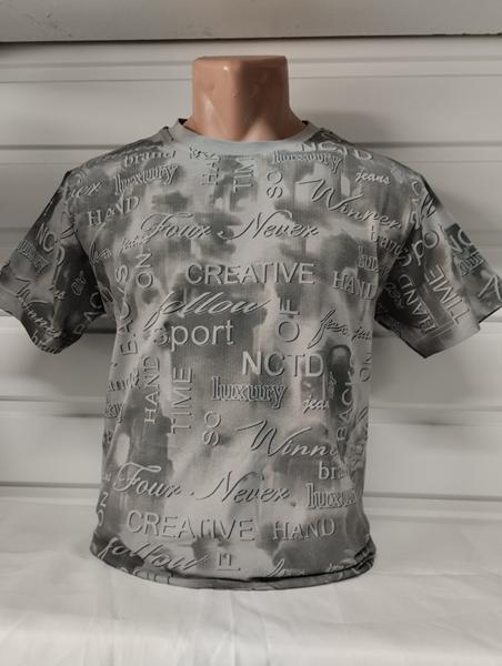 Футболка Panda (S-2XL) 1880 grey (лето)