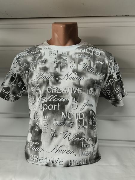 Футболка Panda (S-2XL) 1882 white (лето)