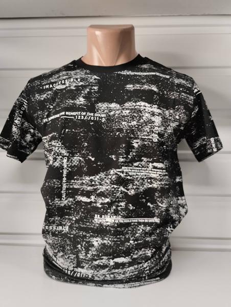 Футболка Panda (S-2XL) 1886 black (лето)