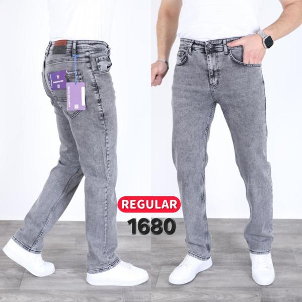 Джинсы God Baron (30-36) 1680 grey (деми)