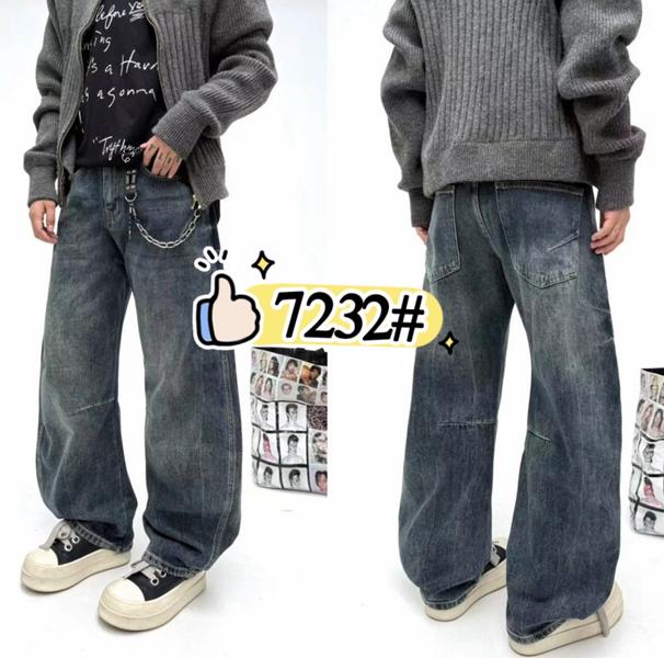 Джинсы God Baron (S-2XL) 7732 blue (деми)