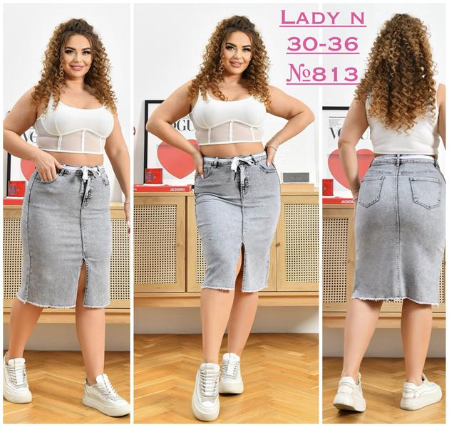 Юбка Jeans Club (30-36) 813 l.grey (лето)