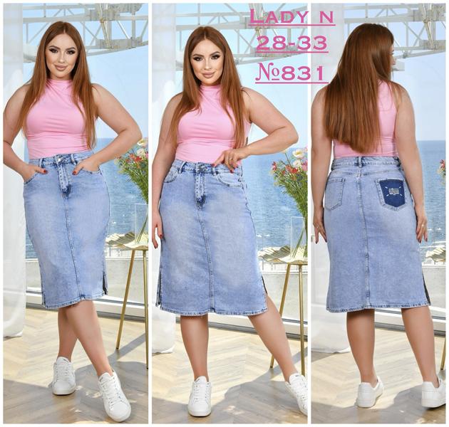 Юбка Jeans Club (28-33) 831 l.blue (лето)