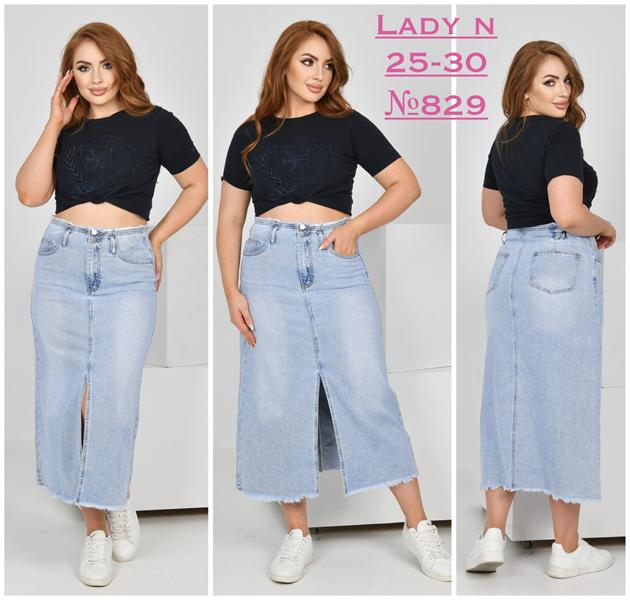 Юбка Jeans Club (25-30) 829 l.blue (лето)