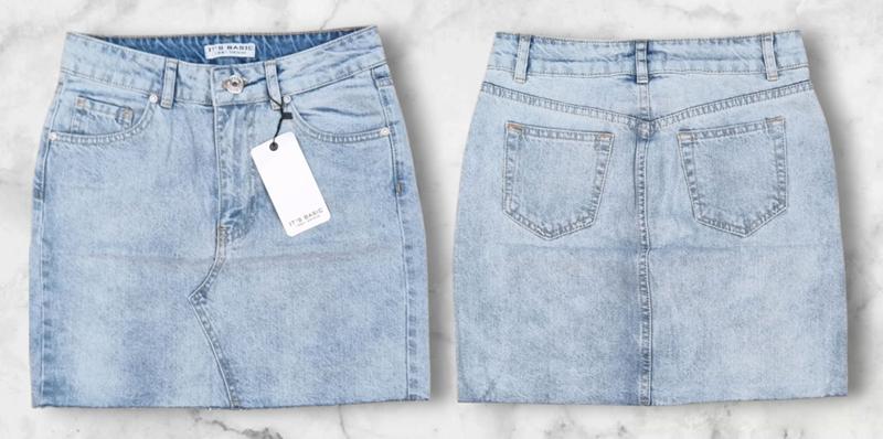 Юбка Maxim Jeans (34-40) 1094 l.blue (лето)