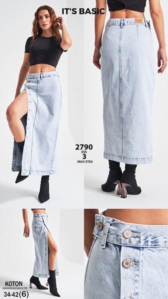 Юбка Maxim Jeans (34-42) 2790 l.blue (лето)