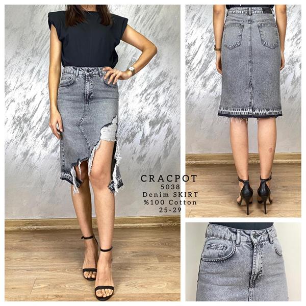 Юбка Maxim Jeans (25-29) 5038 grey (лето)