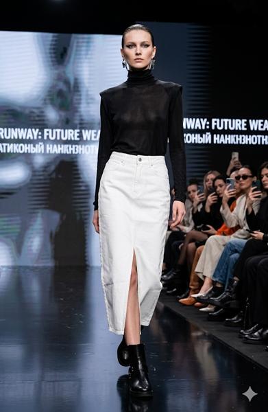Юбка Maxim Jeans (25-29) 5055 white (лето)