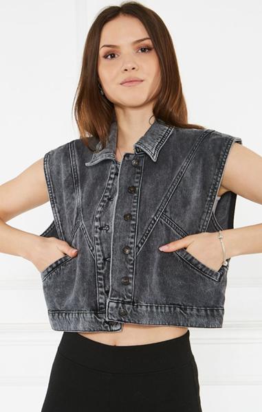 Жилетка Maxim Jeans (S-L) 6303 d.grey (лето)