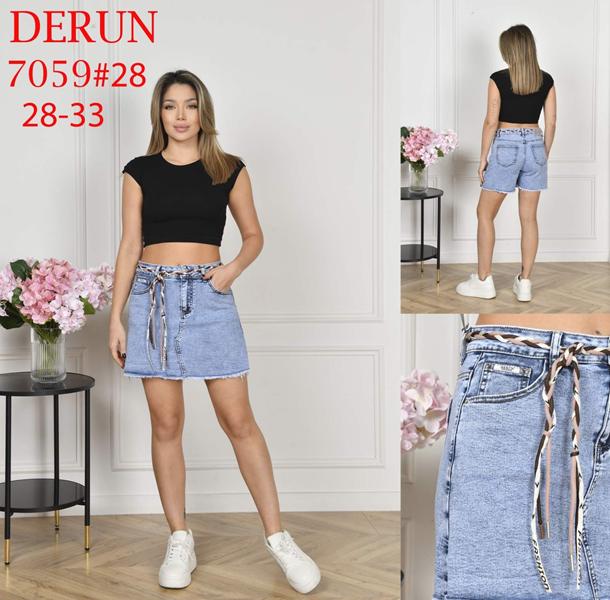 Юбка-шорты Maxim Jeans (28-33) 7059 l.blue (лето)