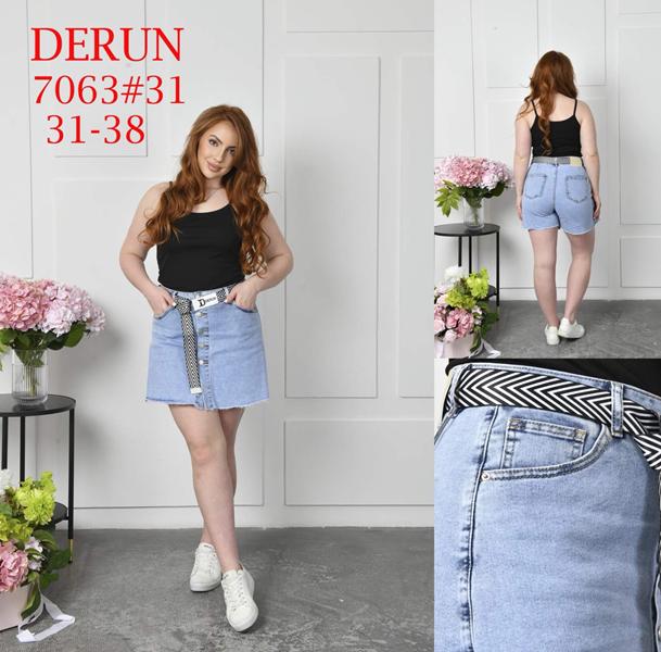 Юбка-шорты Maxim Jeans (31-38) 7063 l.blue (лето)