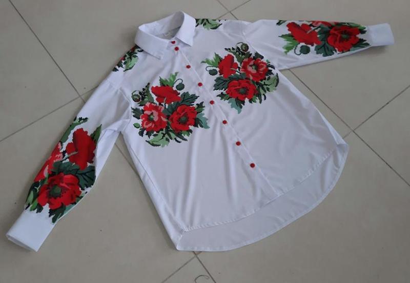 Вышиванка Limerense (116-134) DD219 white (деми)