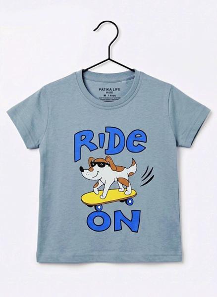 Футболка Dino (1-4) D818 grey (лето)