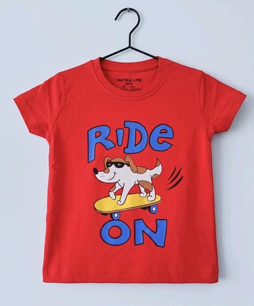 Футболка Dino (1-4) D819 red (лето)
