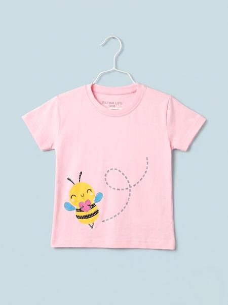 Футболка Dino (1-4) D843 pink (лето)