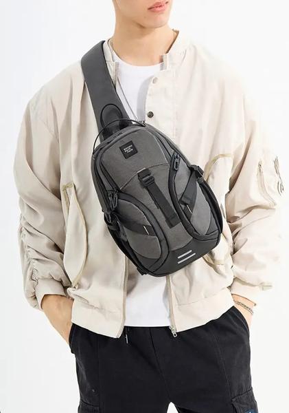 Бананка Fashion Bag (34*21*10) 2141-3 grey (деми)