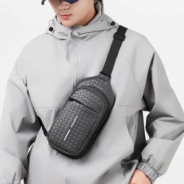 Бананка Fashion Bag (32*16*7) 8008-2 grey (деми)
