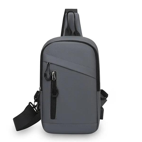 Бананка Fashion Bag (28*18*8) 8607-1 grey (деми)