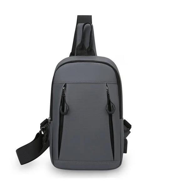 Бананка Fashion Bag (28*18*8) 8608-1 grey (деми)