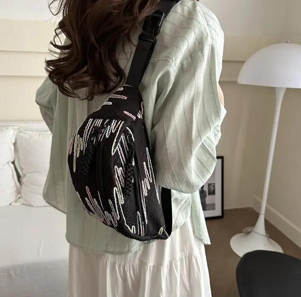 Бананка Fashion Bag (34*16*10) 9469-5 black (деми)